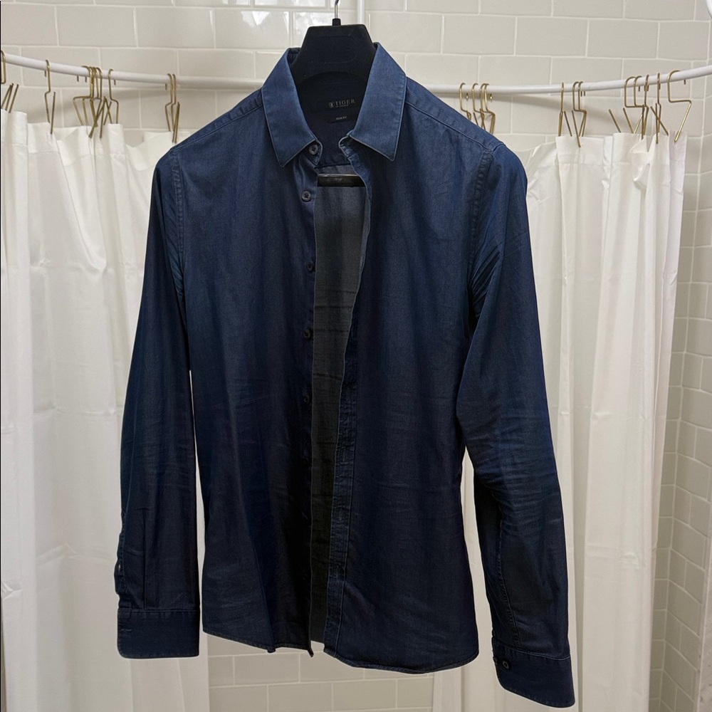 Tiger of Sweden Dark Blue Shirt - Elegant Denim